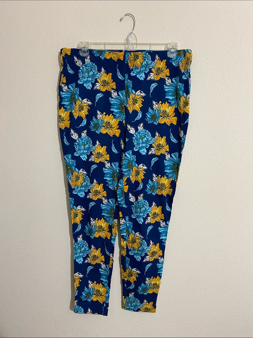 NWOT KATE & MALLORY Floral Print Light Weight Cotton Pants Women's Size XL